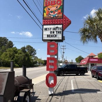 Old South Bar-B-Q-Co - The sign that greets you - Barbeque Near Me - North Myrtle Beach, South Carolina Old South Bar-B-Q-Co - The sign that greets you - Barbeque Near Me - North Myrtle Beach, South Carolina