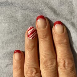 Tina's Nail Spa - They did outstanding job for my candy cane Christmas Nails
