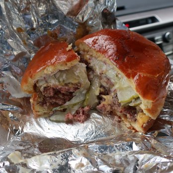 Au Cheval - Carryout medium cheeseburger, $13.95 - Bars Near Me - Chicago, Illinois