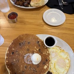 Chocolate Chip Pancake Denver Omelette