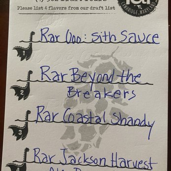 RAR Brewing - Create a flight - Breweries Near Me - Cambridge, Maryland RAR Brewing - Create a flight - Breweries Near Me - Cambridge, Maryland