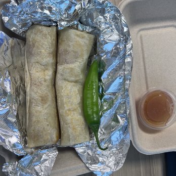Burritos La Palma - Two bean and cheese burritos $10.98 with tip - Mexican Near Me - Santa Ana, California