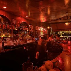 Capri Club - Inside - bar area in the evening