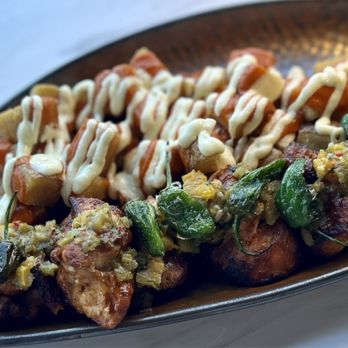 Alora - Adobo chicken pincho - Mediterranean Near Me - San Francisco, California Alora - Adobo chicken pincho - Mediterranean Near Me - San Francisco, California