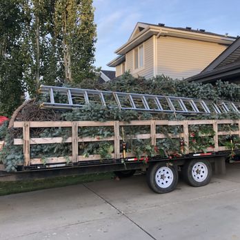 Red Willow Tree Service - Fully loaded trailer - Tree Services Near Me - St. Albert, Alberta Red Willow Tree Service - Fully loaded trailer - Tree Services Near Me - St. Albert, Alberta
