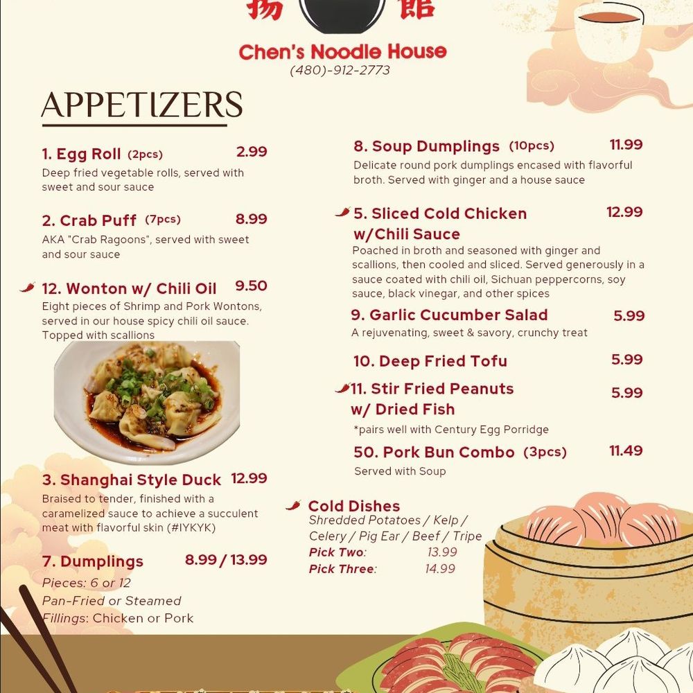 Chen's Noodle House - Noodles Near Me - Tempe, Arizona