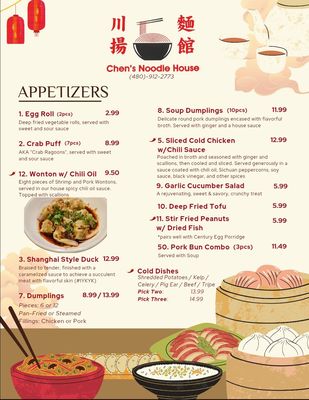 Menu photo 8 Chen's Noodle House Tempe, AZ
