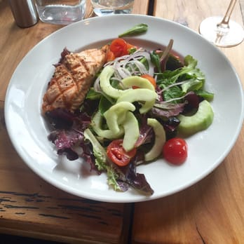 Piatti - Salmon with the house salad! Just fab! - Pizza Near Me - San Antonio, Texas