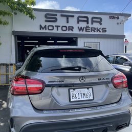Exterior outside entrance of Star Motor Werks - Costa Mesa, California Exterior outside entrance of Star Motor Werks - Costa Mesa, California