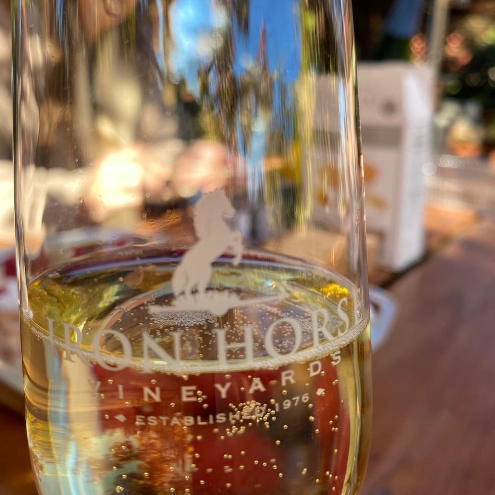 Iron Horse Vineyards - a glass of wine - Wineries Near Me - Sebastopol, California Iron Horse Vineyards - a glass of wine - Wineries Near Me - Sebastopol, California