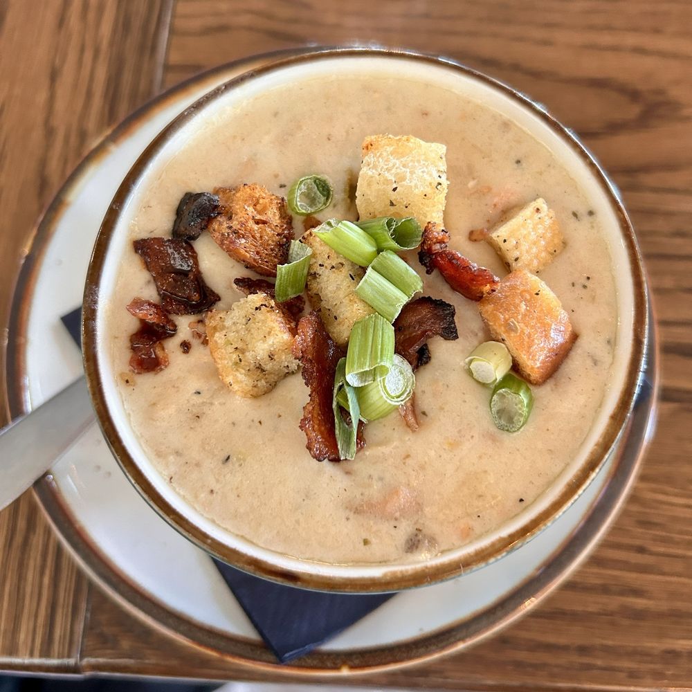 The Village Table & Tavern - Bowl of seafood chowder - New American Near Me - Duck, North Carolina