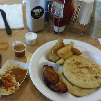 Tortilla Cafe - Delicious pork and cheese papusa! !! - Mexican Near Me - Washington, DC, District of Columbia