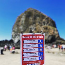 Cannon Beach - Please follow their tidepool rules to save the creatures!
