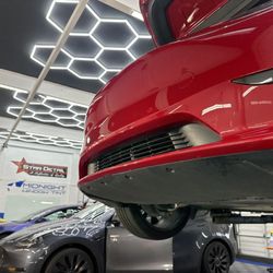 Midnight Window Tint - Many teslas getting our PPF, Tint and Ceramic coatings daily in our shop.