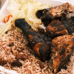 Althea’s Almost Famous - Jerk chicken entree