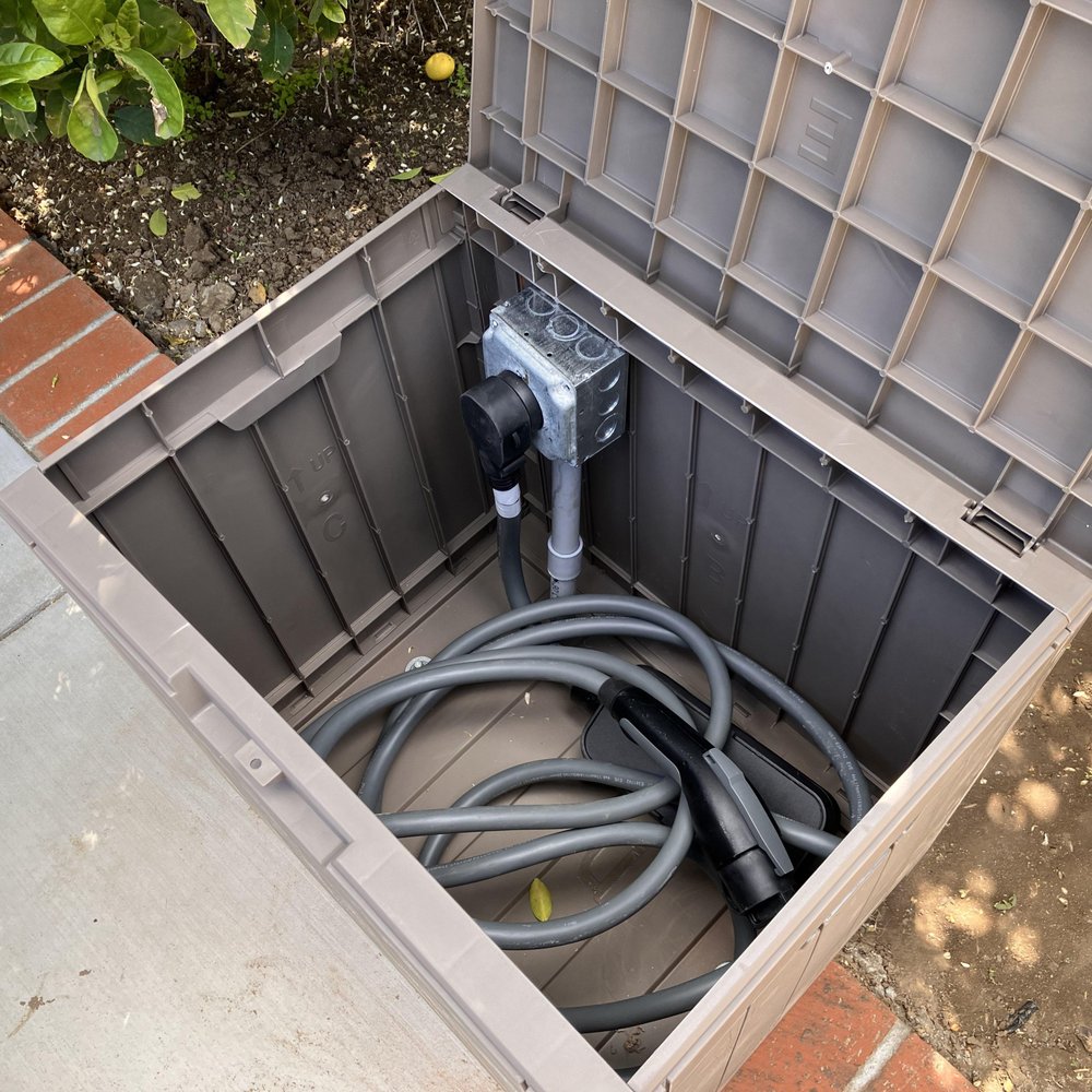 Filipi Electric - Charging setup comes right out of the ground! - Electricians Near Me - Reseda, California Filipi Electric - Charging setup comes right out of the ground! - Electricians Near Me - Reseda, California