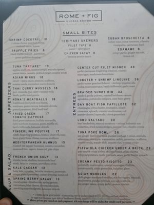 Menu photo 8 Rome + Fig Tampa, FL