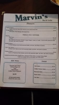 Menu photo 8 Marvin's Bar & Grill Clarence Center, NY Menu photo 8 Marvin's Bar & Grill Clarence Center, NY