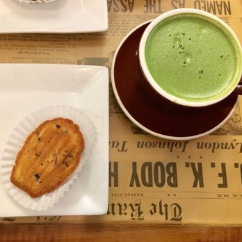 Thinking Cup - French madeleine and matcha latte - Coffee & Tea Near Me - Boston, Massachusetts Thinking Cup - French madeleine and matcha latte - Coffee & Tea Near Me - Boston, Massachusetts