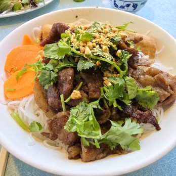 Pho Nam - Vermicelli Pork Bowl with Egg Roll - Vietnamese Near Me - Sunnyvale, California
