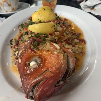 St Augustine Fish Camp - Mediterranean style whole snapper - Seafood Near Me - St Augustine, Florida