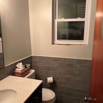 88 Contracting - New bathroom (prior to installing new windowsill of course) - General Contractors Near Me
