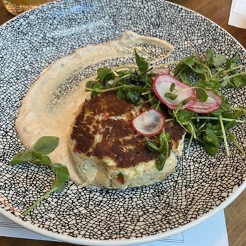 Mesler Kitchen Bar Lounge - BLUE CRAB CAKE - New American Near Me - Chicago, Illinois Mesler Kitchen Bar Lounge - BLUE CRAB CAKE - New American Near Me - Chicago, Illinois