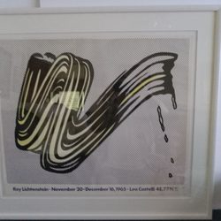 Poster from the sixties looks great with bone color frame with a off white mat on a white float. Lets the colors of the artwork pop out!!