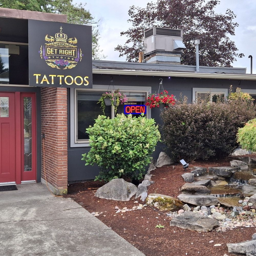 Get Right Studios - Front of Business - Tattoo Near Me - Puyallup, Washington Get Right Studios - Front of Business - Tattoo Near Me - Puyallup, Washington