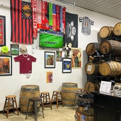 Smugglers Coffee - The inside showing off all the Premiere League stuff