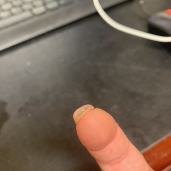 Rich Nails Spa - My uneven acrylic nail - Nail Salons Near Me - Brooklyn, New York