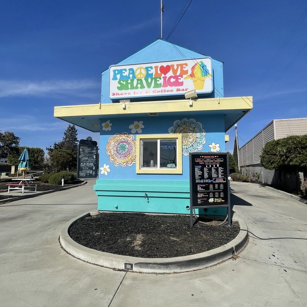 Peace Love Shave Ice - Drive thru front. - Shaved Ice Near Me - Manteca, California Peace Love Shave Ice - Drive thru front. - Shaved Ice Near Me - Manteca, California