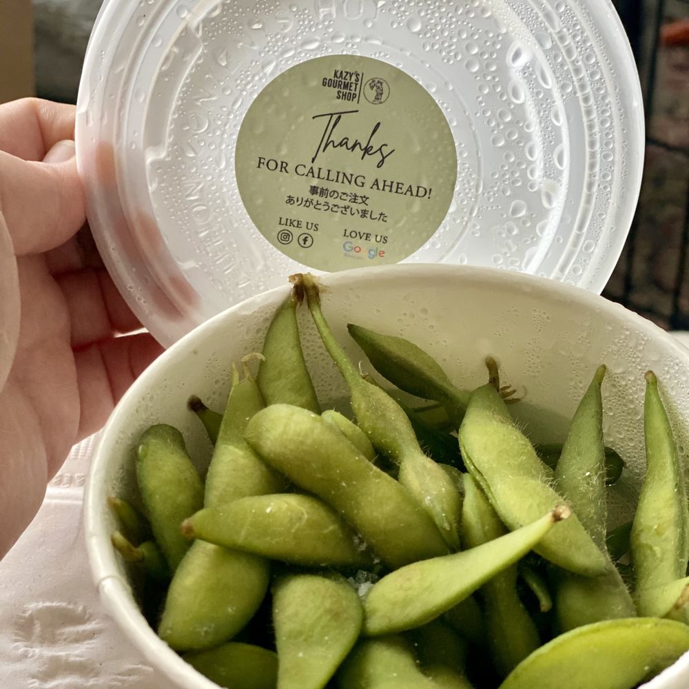 Kazy's Gourmet Shop - Complimentary edamame for pickup order - International Grocery Near Me - Dallas, Texas Kazy's Gourmet Shop - Complimentary edamame for pickup order - International Grocery Near Me - Dallas, Texas