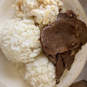 Rainbow Drive-In - BBQ BEEF PLATE - Hawaiian Near Me - Honolulu, Hawaii