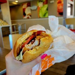 Burger King - Honey Mustard BK Royal Crispy Sandwich.