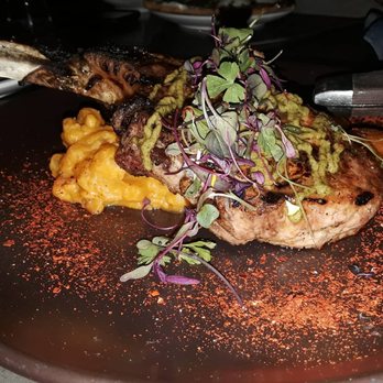 Crooked Gaff Kitchen - Pork chop with butternut squash and other tasty flavors - Seafood Near Me - Whittier, California