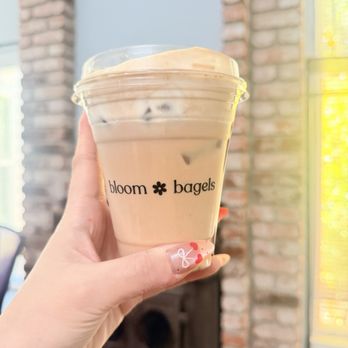 Bloom Bagels - Banana Espresso Latte (Iced) - Bagels Near Me - Campbell, California Bloom Bagels - Banana Espresso Latte (Iced) - Bagels Near Me - Campbell, California