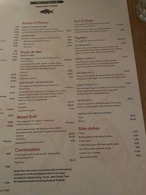 Menu photo 1 The Seafood Bar London, XGL