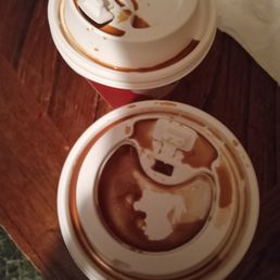 This is my tonight's order from delivery that's caramel sauce all over the top. This is my tonight's order from delivery that's caramel sauce all over the top.