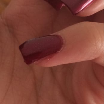 Nail Sensations - Forgive the quality.. Lol but there's the cut on my pinky - Nail Salons Near Me - San Jose, California