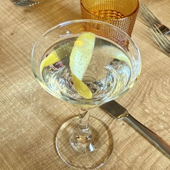 Stella - Botanist Gin Martini with a twist. - Italian Near Me - Burlingame, California Stella - Botanist Gin Martini with a twist. - Italian Near Me - Burlingame, California