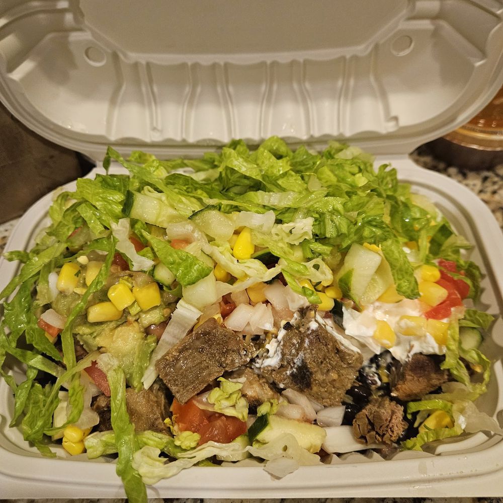 Steak bowl with everything