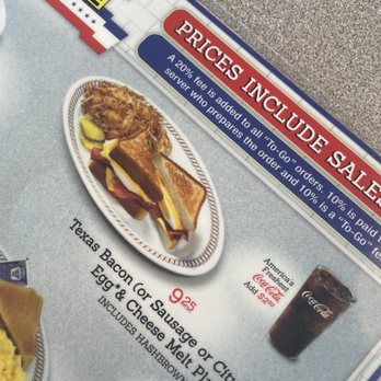 Waffle House - Texas bacon egg cheese melt it's on Texas toast - Breakfast & Brunch Near Me - Lancaster, Pennsylvania Waffle House - Texas bacon egg cheese melt it's on Texas toast - Breakfast & Brunch Near Me - Lancaster, Pennsylvania