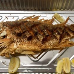 Papa Hugies Seafood World - a Beautiful prepared snapper. .