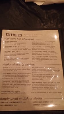 Menu photo 6 Backdraft Restaurant & Bar Cleveland, MS
