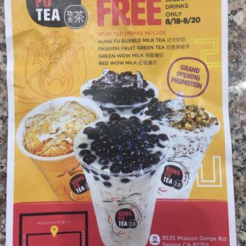 Kung Fu Tea - Menu - Bubble Tea Near Me - Santee, California Kung Fu Tea - Menu - Bubble Tea Near Me - Santee, California