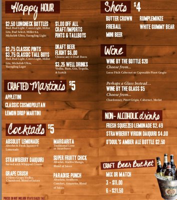 Menu photo 2 Beer Barrel Pizza and Grill Columbus, OH Menu photo 2 Beer Barrel Pizza and Grill Columbus, OH