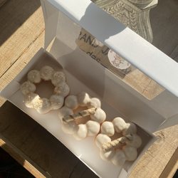 Blissful Bellies Cafe - Mochi donuts (coconut and coffee)