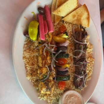 Greek Bistro - Combination plate - filet mignon and chicken - Greek Near Me - Laguna Hills, California Greek Bistro - Combination plate - filet mignon and chicken - Greek Near Me - Laguna Hills, California