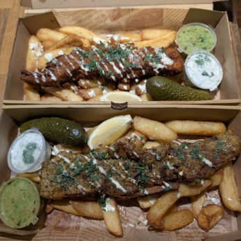 The Happy Fish - Tofish suppers: smoked faddock and lemon fole. - Fish & Chips Near Me - Edinburgh, EDH